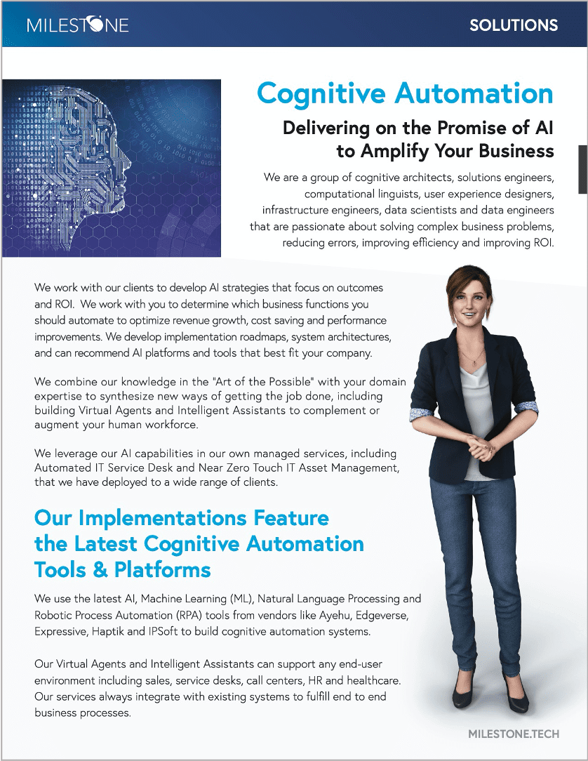 Cognitive Automation Data Sheet