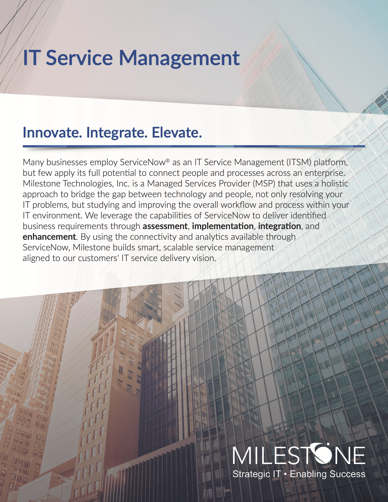 Milestone Corporate Brochure