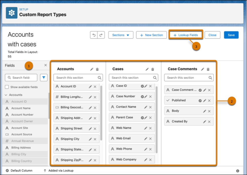 Click on Lookup Fields